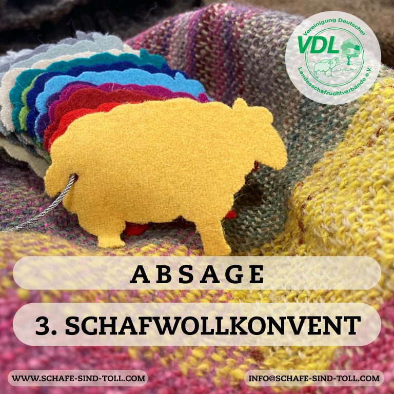 Mehr über den Artikel erfahren Absage des 3. Schafwollkonvents